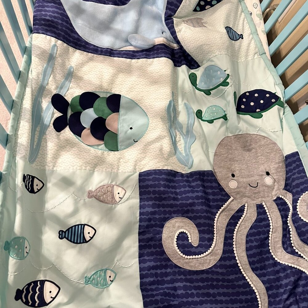 Lambs and Ivy Oceania 6 piece crib set